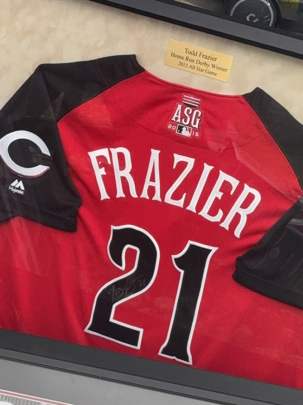 *SIGNED TODD FRAZIER HOME RUN DERBY WINNER JERSEY* *2015*